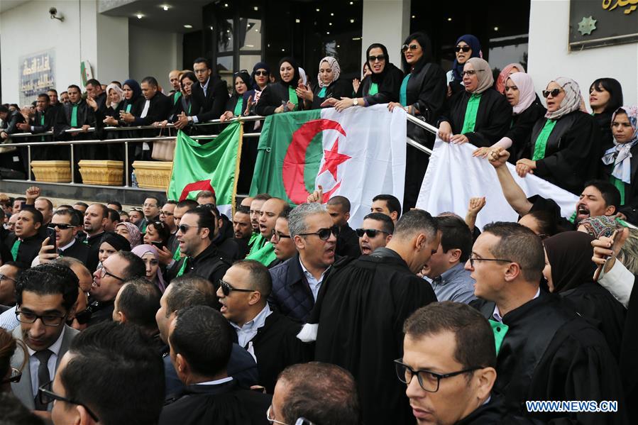 ALGERIA-ALGIERS-MAGISTRATE-PROTEST
