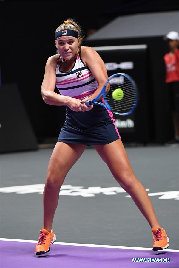 (SP)CHINA-SHENZHEN-TENNIS-WTA TOUR FINALS-SINGLES(CN)