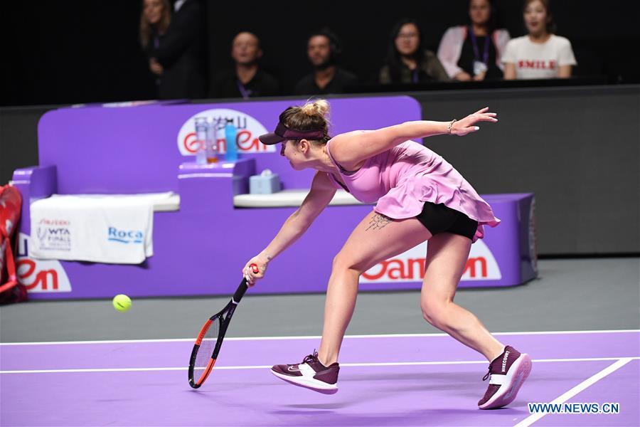 (SP)CHINA-SHENZHEN-TENNIS-WTA TOUR FINALS-SINGLES(CN)