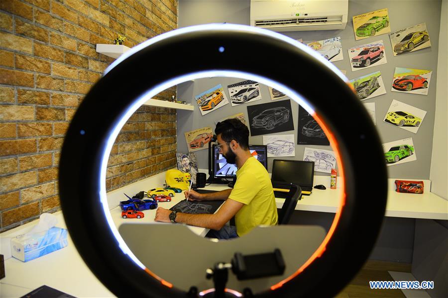 MIDEAST-GAZA-PALESTINIAN YOUTH-CAR DESIGNER