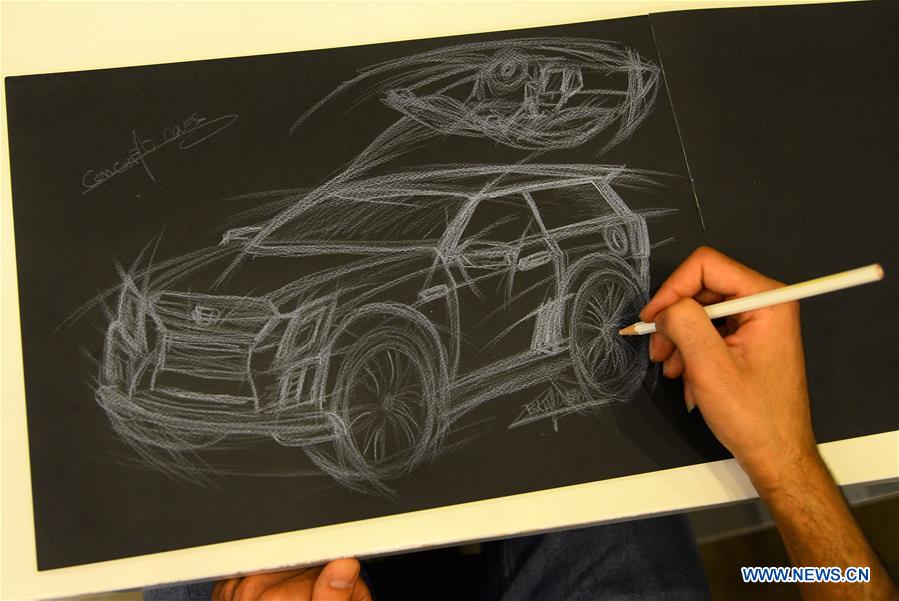 MIDEAST-GAZA-PALESTINIAN YOUTH-CAR DESIGNER