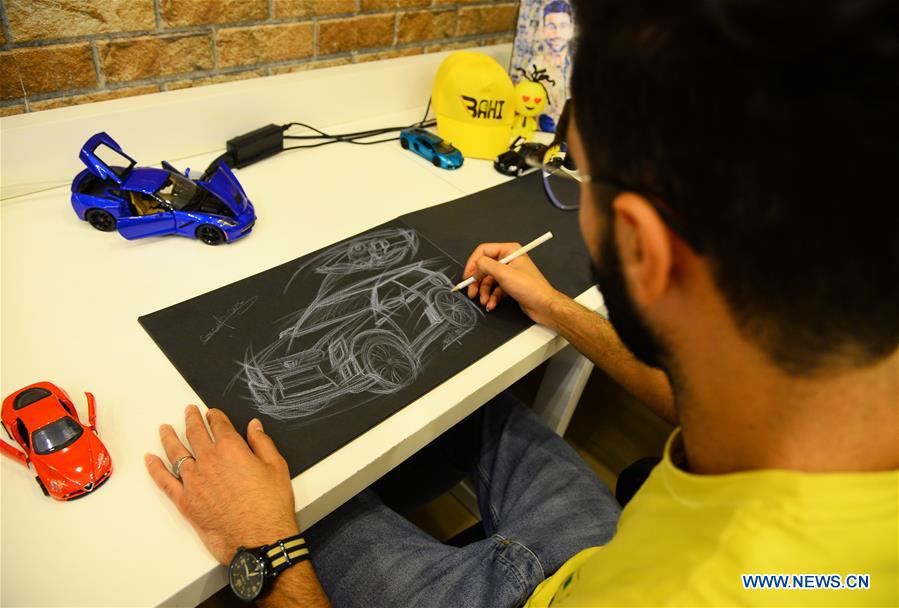 MIDEAST-GAZA-PALESTINIAN YOUTH-CAR DESIGNER
