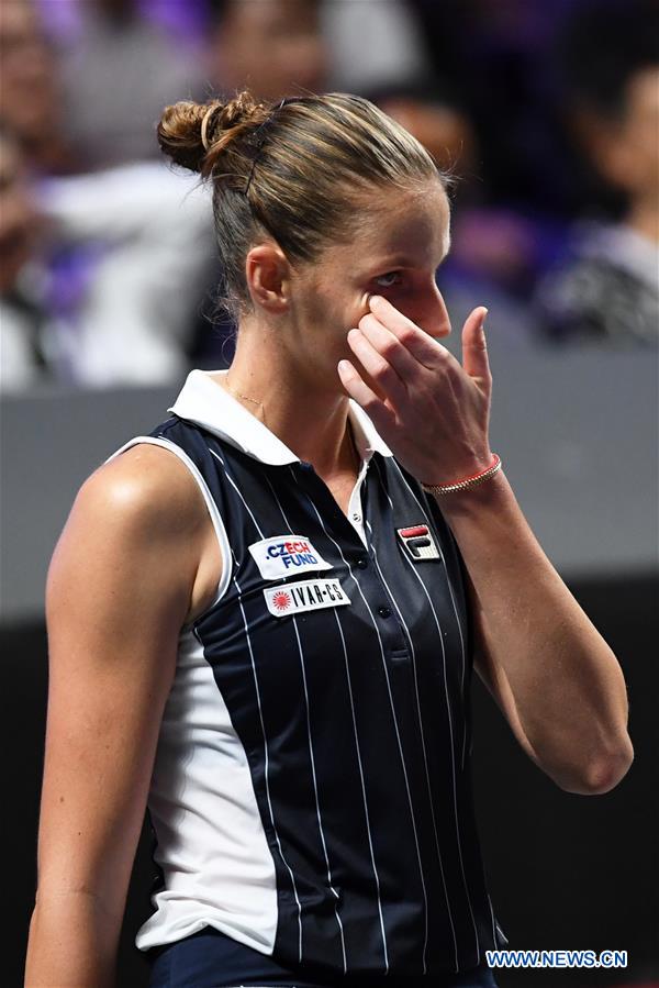 (SP)CHINA-SHENZHEN-TENNIS-WTA TOUR FINALS-SINGLES(CN)