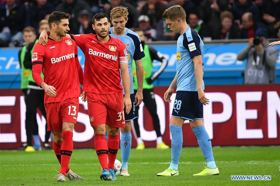 (SP)GERMANY-LEVERKUSEN-SOCCER-BUNDESLIGA-LEVERKUSEN VS MONCHENGLADBACH