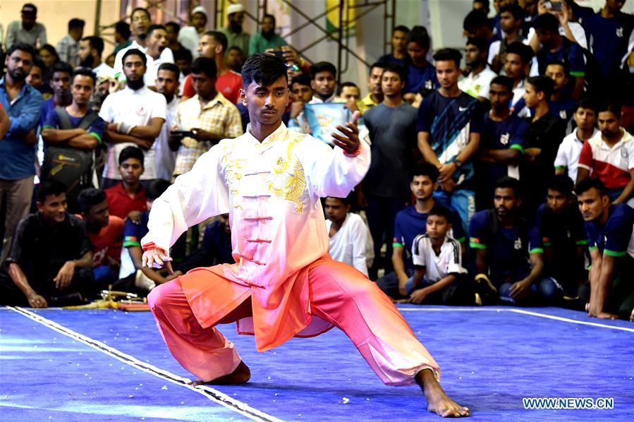 (SP)BANGLADESH-DHAKA-WUSHU-DEMONSTRATION