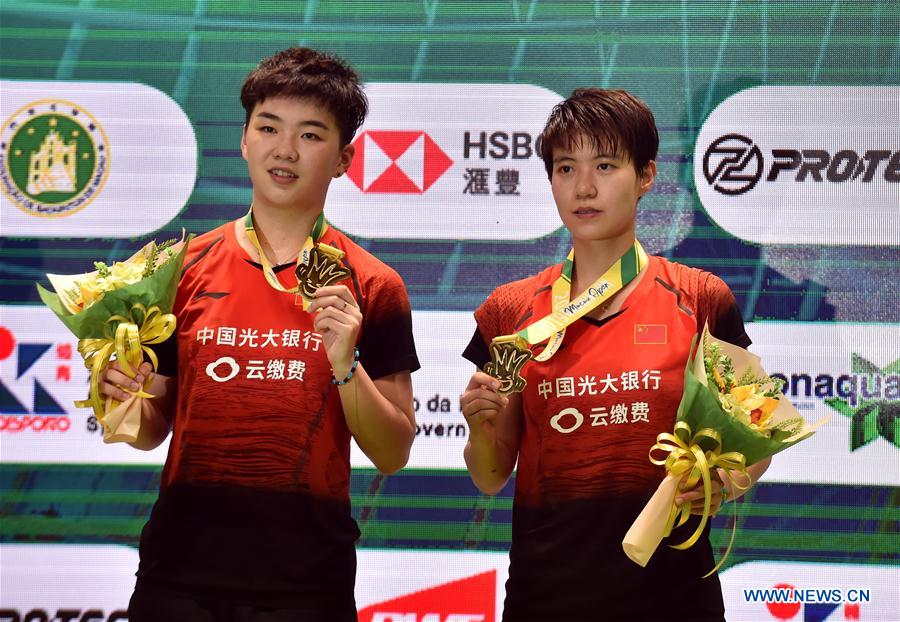 (SP)CHINA-MACAO-BADMINTON-BWF WORLD TOUR-MACAO OPEN 2019