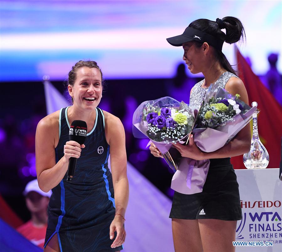 (SP)CHINA-SHENZHEN-TENNIS-WTA TOUR FINALS-DOUBLES(CN)