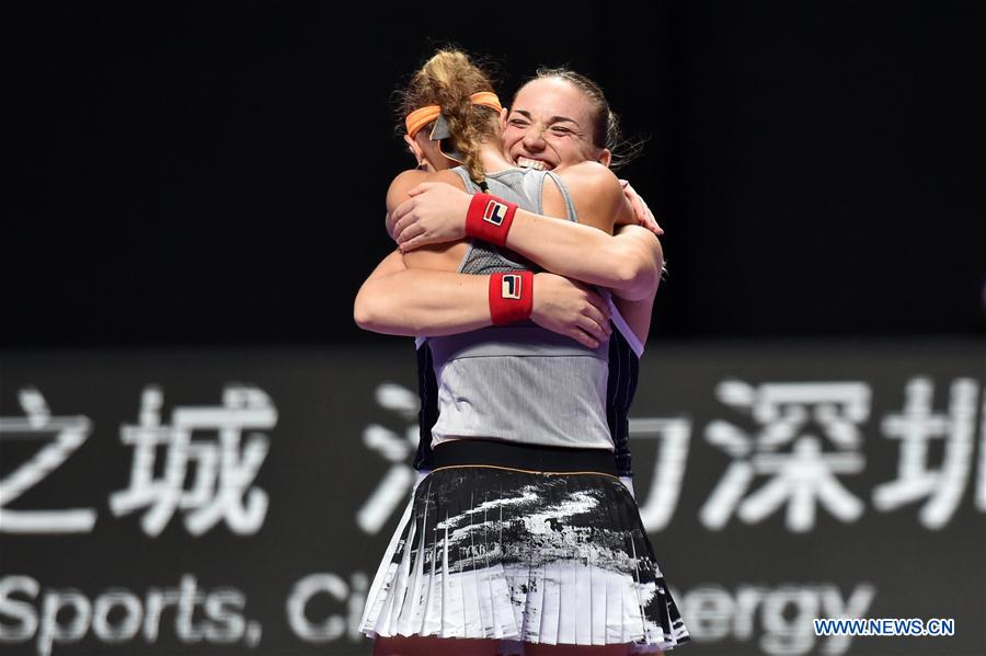 (SP)CHINA-SHENZHEN-TENNIS-WTA TOUR FINALS-DOUBLES(CN)