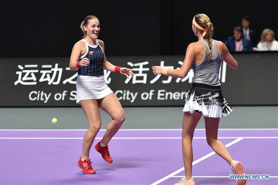 (SP)CHINA-SHENZHEN-TENNIS-WTA TOUR FINALS-DOUBLES(CN)