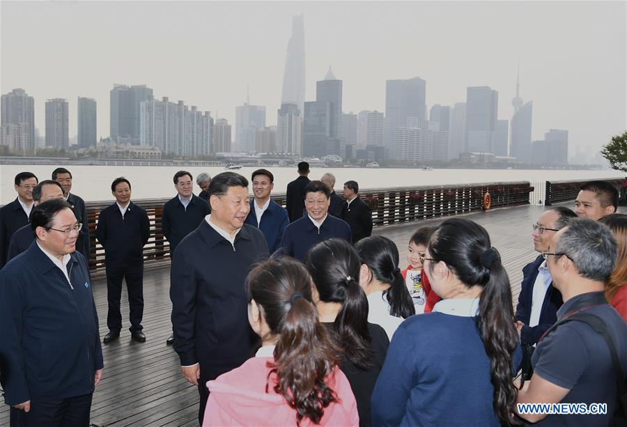CHINA-SHANGHAI-XI JINPING-INSPECTION (CN)
