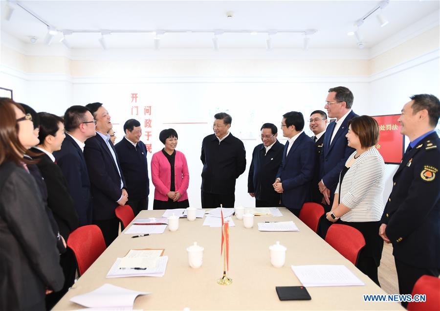 CHINA-SHANGHAI-XI JINPING-INSPECTION (CN)
