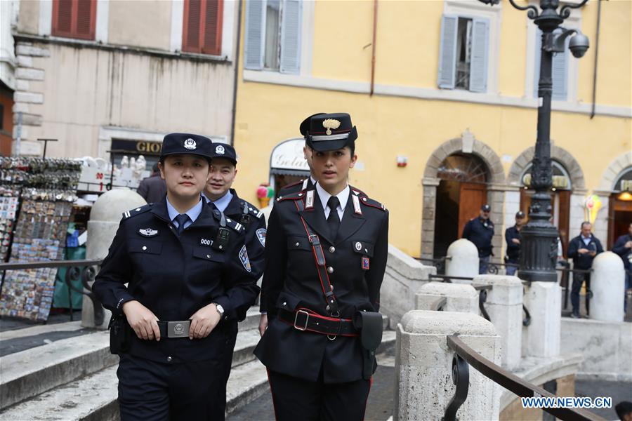 ITALY-ROME-CHINA-POLICE OFFICERS-JOINT PATROL