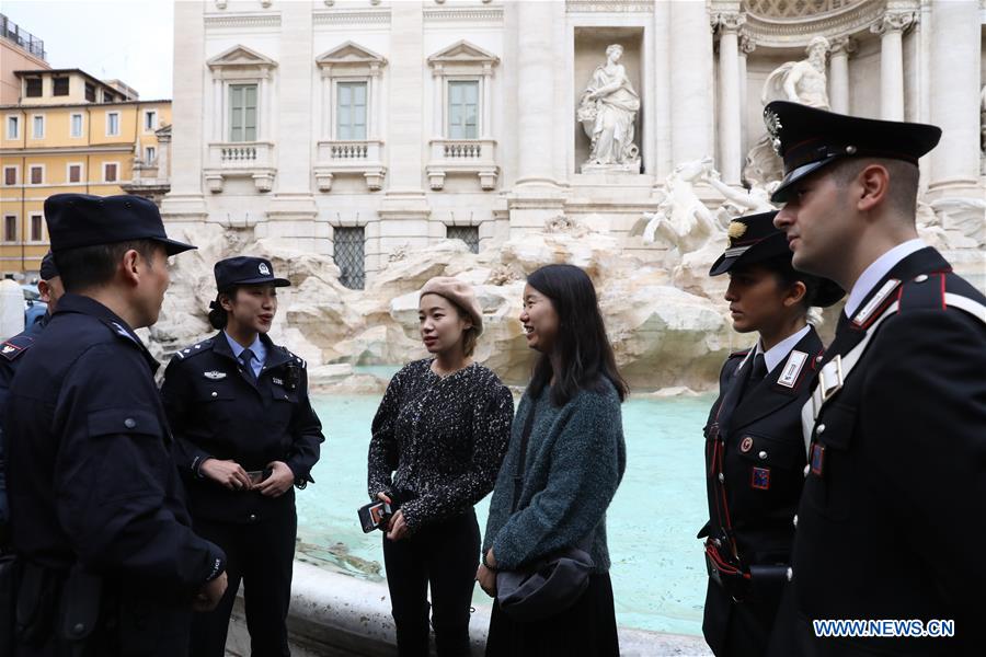 ITALY-ROME-CHINA-POLICE OFFICERS-JOINT PATROL