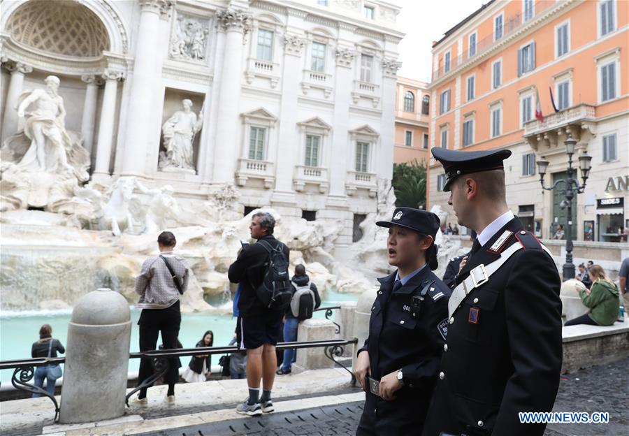 ITALY-ROME-CHINA-POLICE OFFICERS-JOINT PATROL