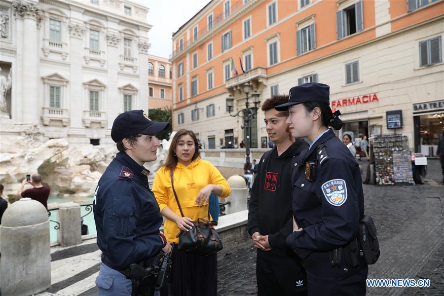 ITALY-ROME-CHINA-POLICE OFFICERS-JOINT PATROL