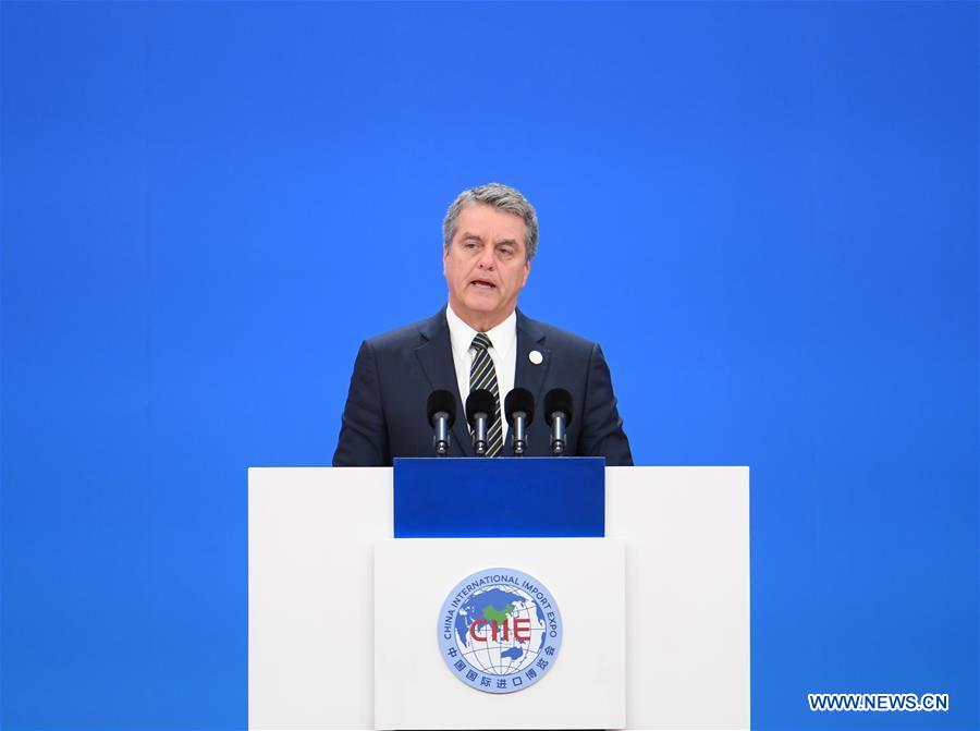 (CIIE)CHINA-SHANGHAI-CIIE-OPENING CEREMONY-WTO DIRECTOR GENERAL (CN)