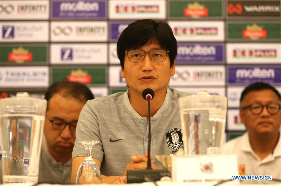 (SP)MYANMAR-YANGON-GROUP I-AFC U-19 CHAMPIONSHIP QUALIFIERS-PRESS CONFERENCE