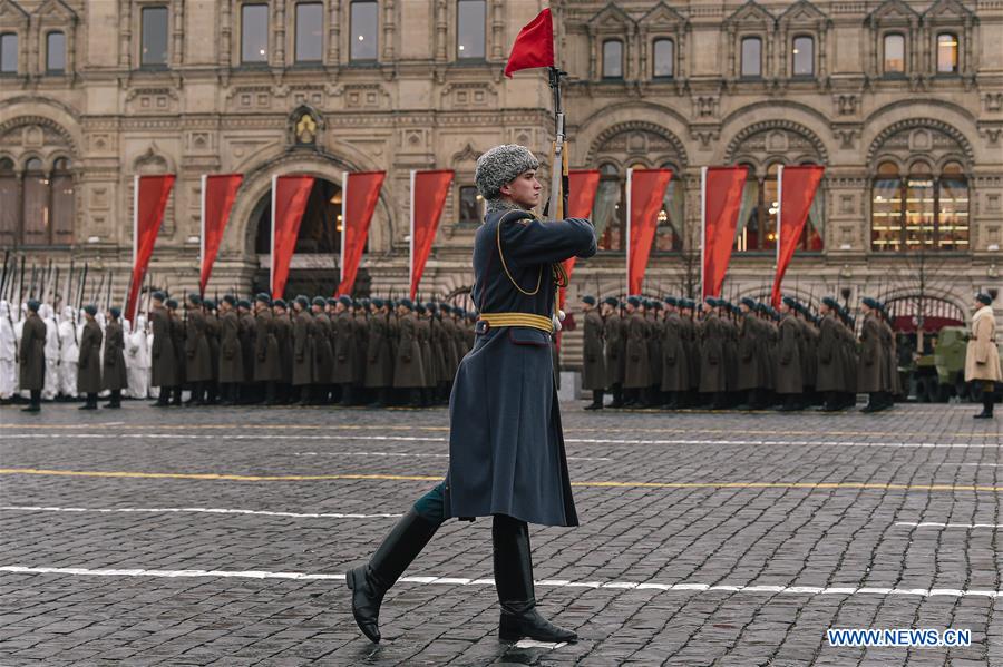 RUSSIA-MOSCOW-RED SQUARE PARADE-REHEARSAL