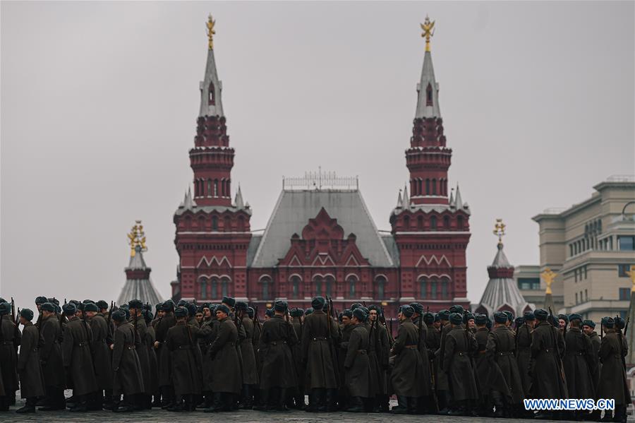 RUSSIA-MOSCOW-RED SQUARE PARADE-REHEARSAL