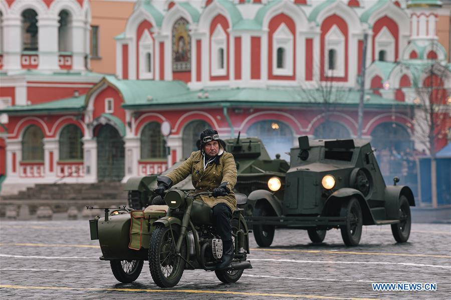 RUSSIA-MOSCOW-RED SQUARE PARADE-REHEARSAL