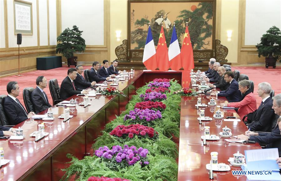 CHINA-BEIJING-XI JINPING-FRANCE-MACRON-TALKS (CN)