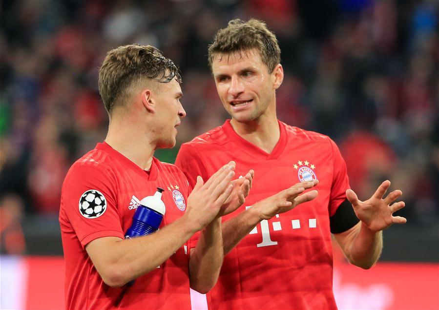 (SP)GERMANY-MUNICH-SOCCER-UEFA CHAMPIONS LEAGUE-BAYERN MUNICH VS OLYMPIACOS