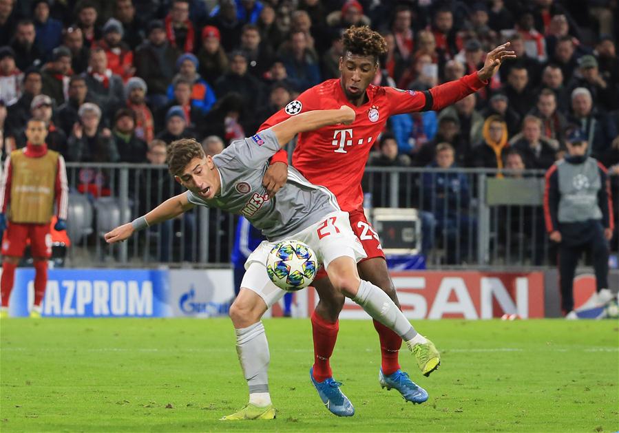(SP)GERMANY-MUNICH-SOCCER-UEFA CHAMPIONS LEAGUE-BAYERN MUNICH VS OLYMPIACOS