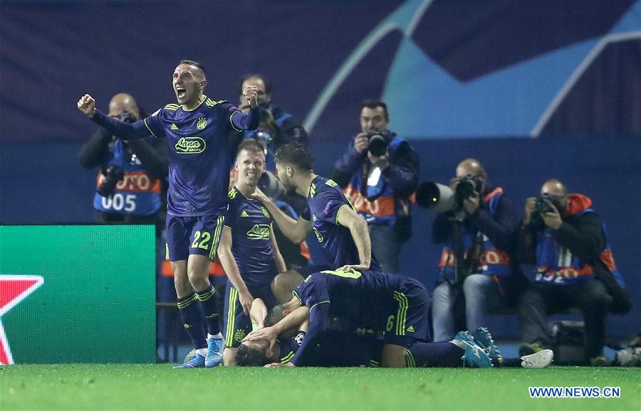 (SP)CROATIA-ZAGREB-SOCCER-UEFA CHAMPIONS LEAGUE-DINAMO ZAGREB VS SHAKHTAR DONETSK