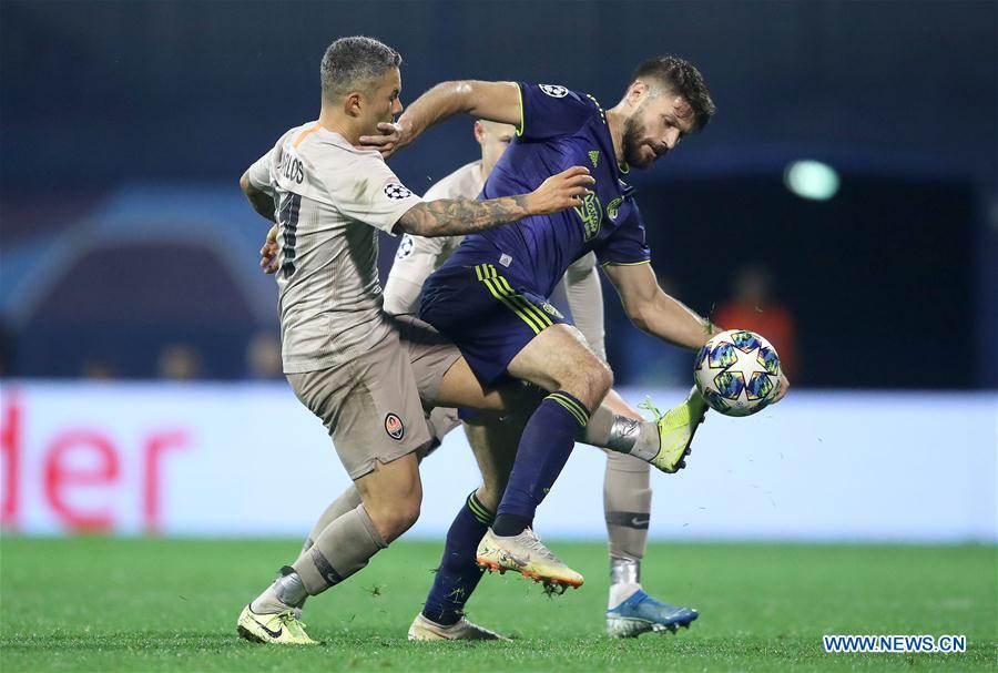 (SP)CROATIA-ZAGREB-SOCCER-UEFA CHAMPIONS LEAGUE-DINAMO ZAGREB VS SHAKHTAR DONETSK