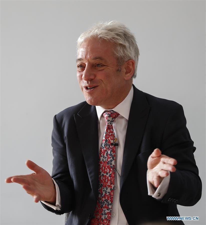 (PORTRAITS)BRITAIN-LONDON-JOHN BERCOW-FPA BRIEFING