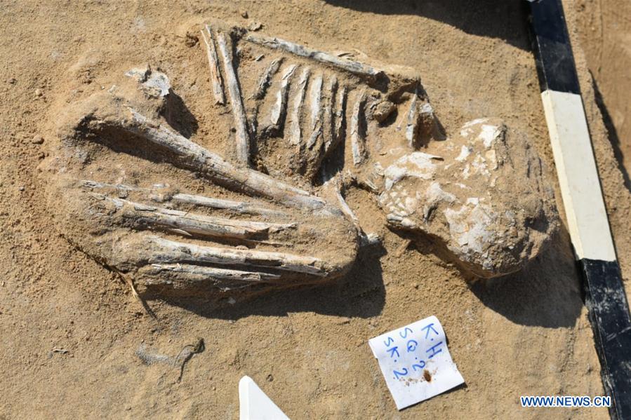 EGYPT-ISMAILIA-ARCHAEOLOGY-CATACOMB-EXCAVATION