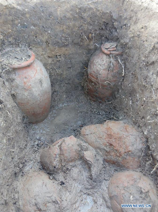 EGYPT-ISMAILIA-ARCHAEOLOGY-CATACOMB-EXCAVATION