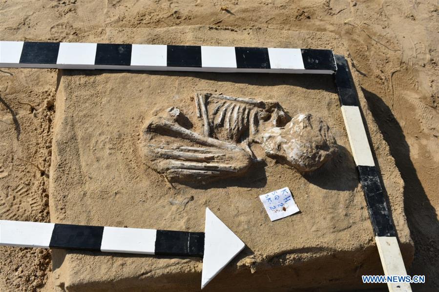 EGYPT-ISMAILIA-ARCHAEOLOGY-CATACOMB-EXCAVATION