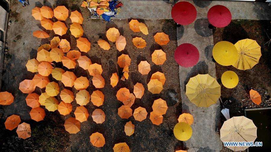 CHINA-ANHUI-JINGXIAN COUNTY-OILCLOTH UMBRELLA (CN)