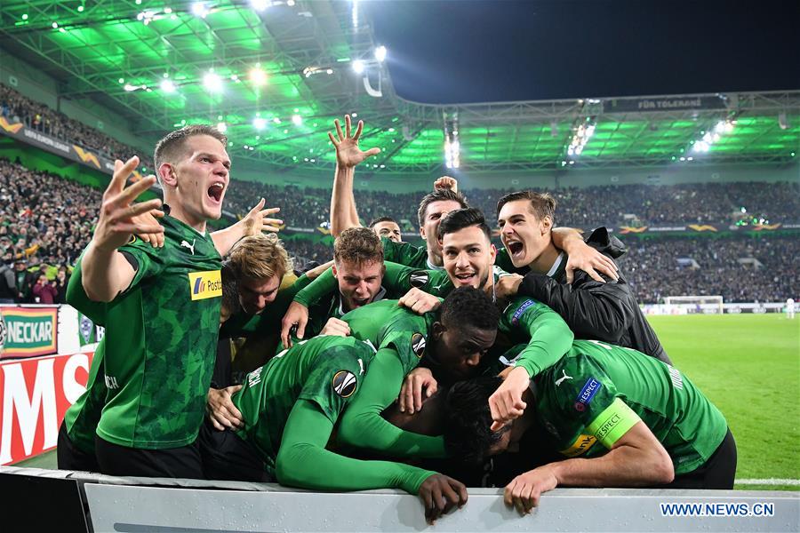 (SP)GERMANY-MONCHENGLADBACH-SOCCER-UEFA-EUROPA LEAGUE-MONCHENGLADBACH VS ROMA