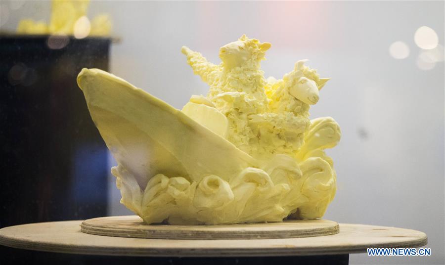 CANADA-TORONTO-ROYAL AGRICULTURAL WINTER FAIR-BUTTER SCULPTURE