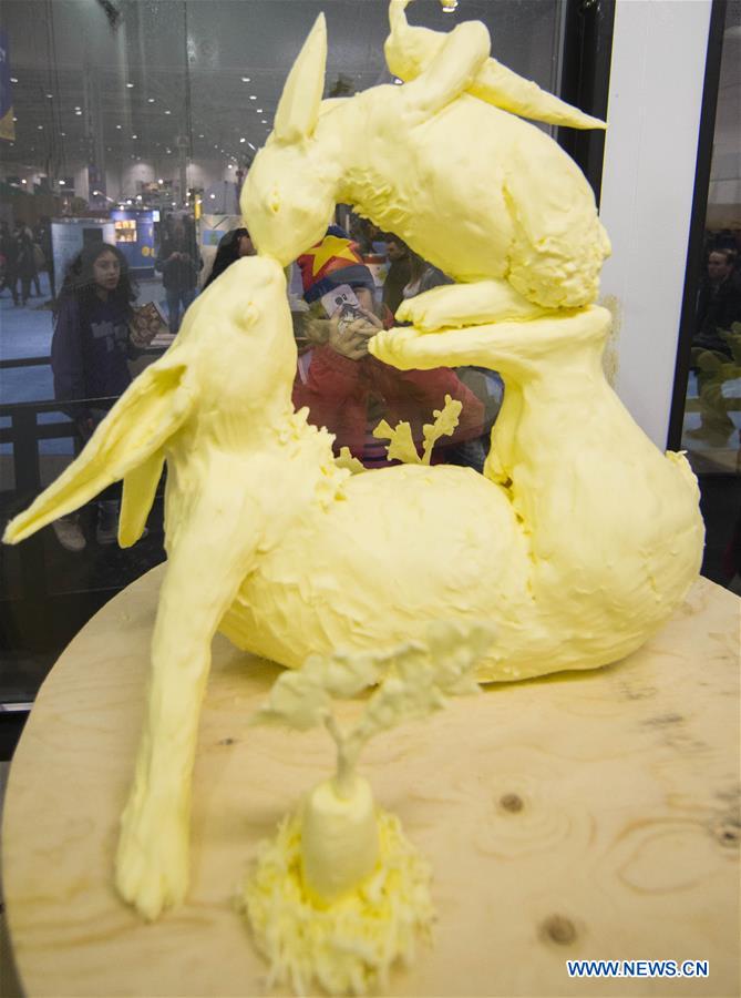 CANADA-TORONTO-ROYAL AGRICULTURAL WINTER FAIR-BUTTER SCULPTURE