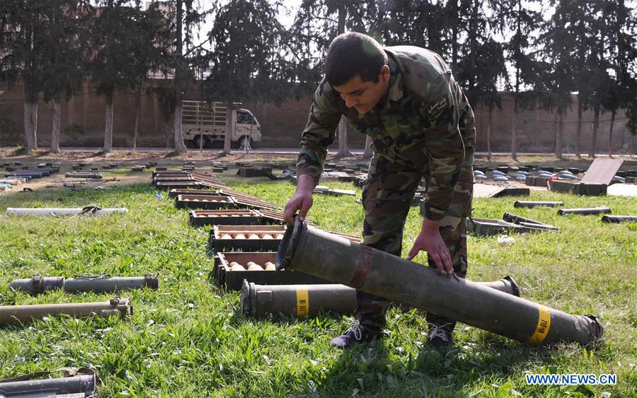 SYRIA-DAMASCUS-CONFISCATED WEAPONS
