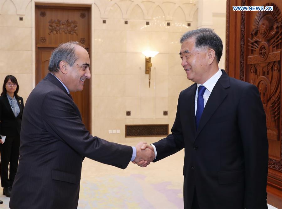 CHINA-BEIJING-WANG YANG-CYPRIOT HOUSE PRESIDENT-MEETING (CN)