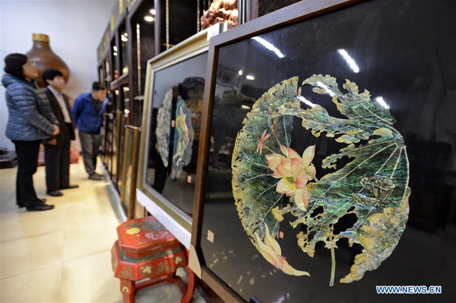 CHINA-BEIJING-EXHIBITION-LACQUER AND JADE WARES (CN)