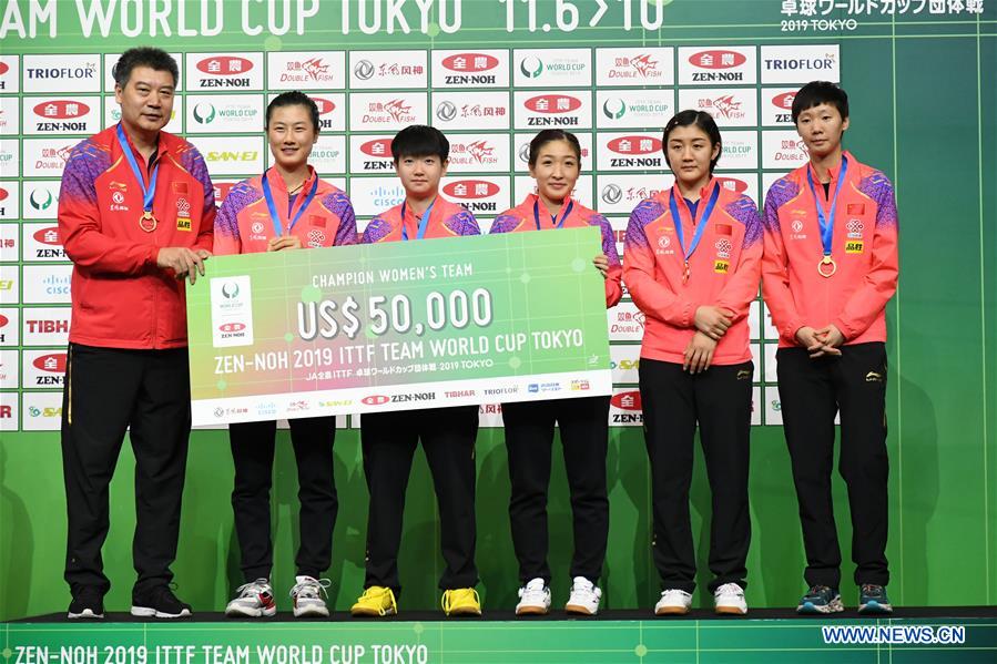 (SP)JAPAN-TOKYO-TABLE TENNIS-ITTF TEAM WORLD CUP