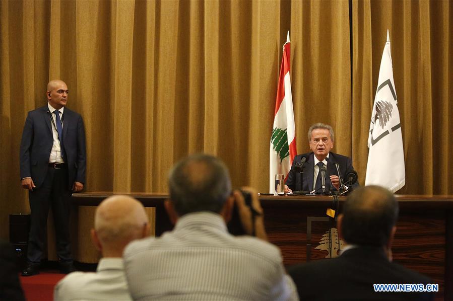 LEBANON-BEIRUT-CENTRAL BANK GOVERNOR-PRESS CONFERENCE