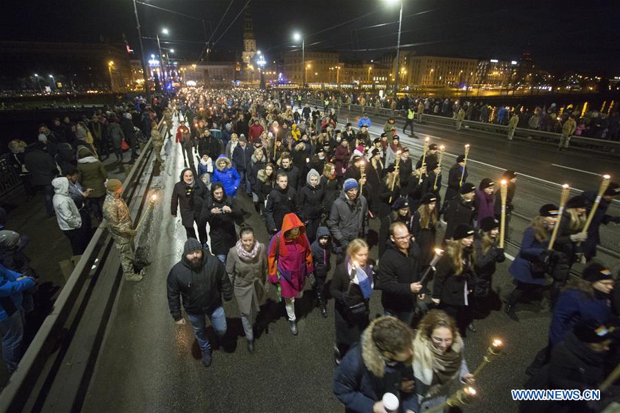 LATVIA-RIGA-LACPLESIS DAY