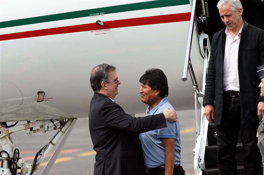 MEXICO-MEXICO CITY-EVO MORALES-ARRIVAL