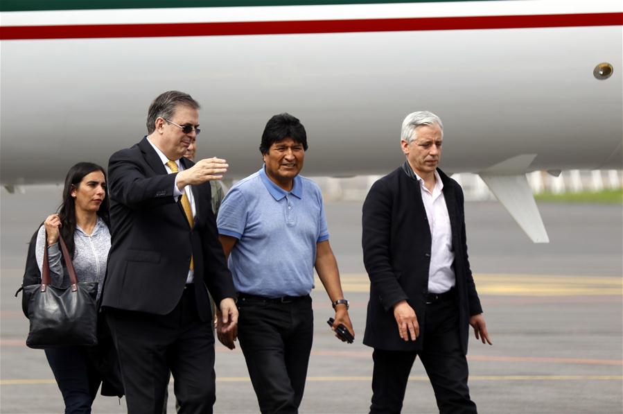 MEXICO-MEXICO CITY-EVO MORALES-ARRIVAL