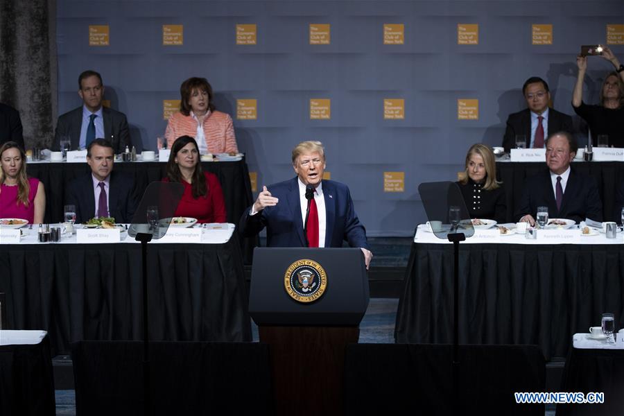 U.S.-NEW YORK-TRUMP-ECONOMIC CLUB OF NEW YORK-SPEECH