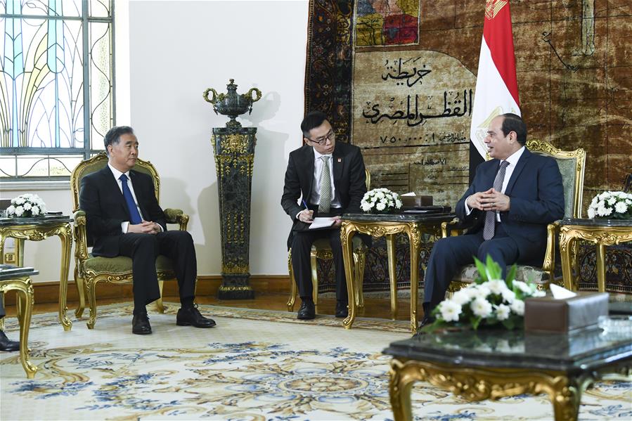 EGYPT-CHINA-WANG YANG-VISIT