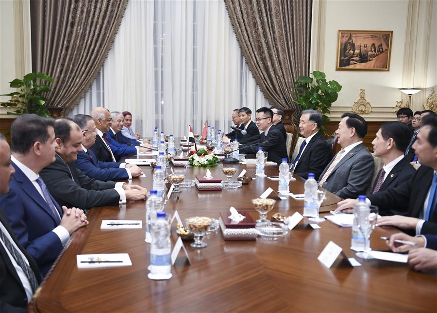 EGYPT-CHINA-WANG YANG-VISIT