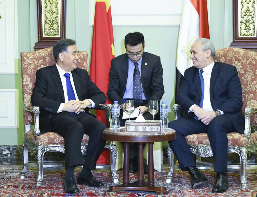 EGYPT-CHINA-WANG YANG-VISIT