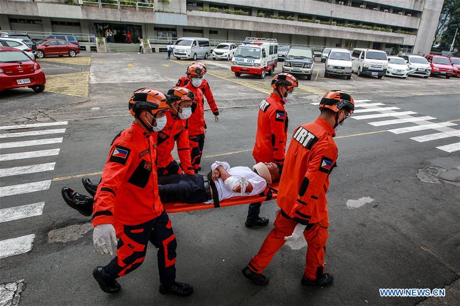 PHILIPPINES-PASIG CITY-EARTHQUAKE DRILL